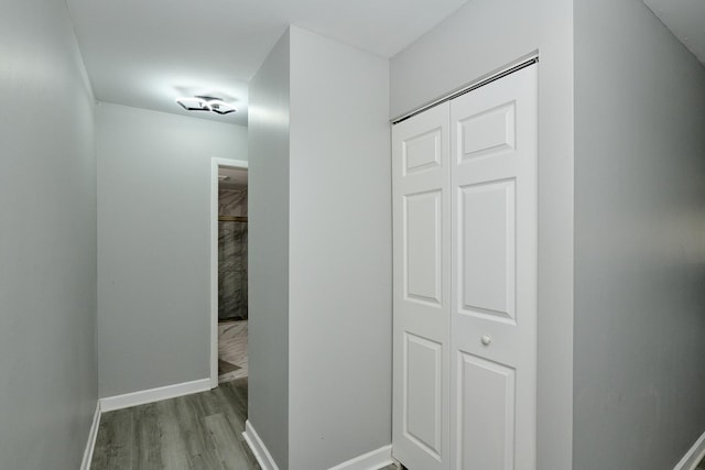 212A Collen Dr Unit 104, Lombard, IL 60148 - hall featuring baseboards and wood finished floors