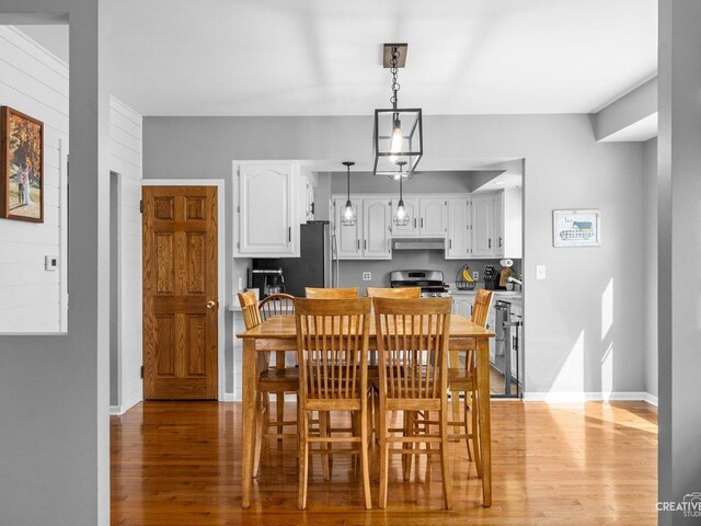 445 S Depot St, Somonauk, IL 60552 - dining room featuring light wood-type flooring and baseboards
