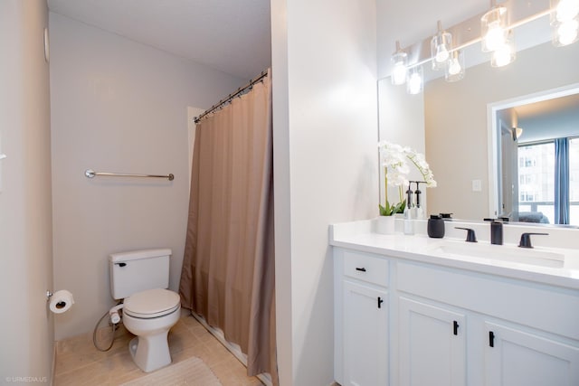 222 N Columbus Dr Unit 1509, Chicago, IL 60601 - bathroom featuring tile patterned flooring, toilet, and vanity