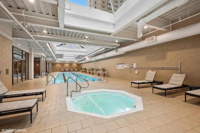 222 N Columbus Dr Unit 1509, Chicago, IL 60601 - community pool with an indoor hot tub and a skylight