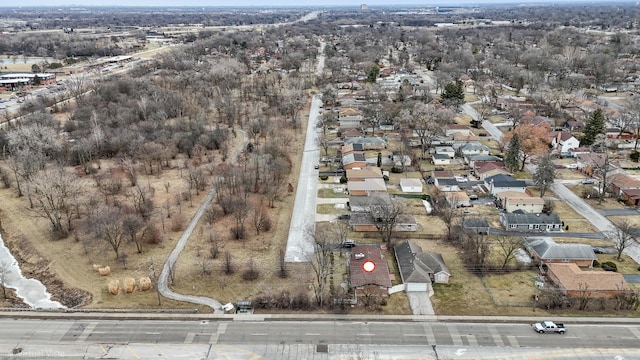 drone / aerial view with a residential view