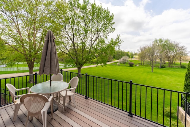 3449 E Cleveland St, Ladd, IL 61329 - deck with a yard and outdoor dining space