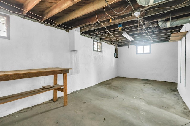 view of basement