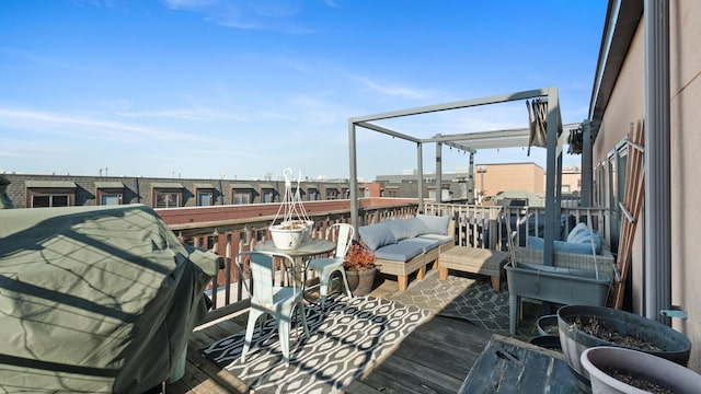 1760 W Wrightwood Ave Unit 305, Chicago, IL 60614 - balcony featuring an outdoor living space