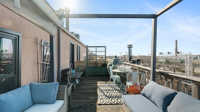 1760 W Wrightwood Ave Unit 305, Chicago, IL 60614 - balcony with a view of city and an outdoor hangout area