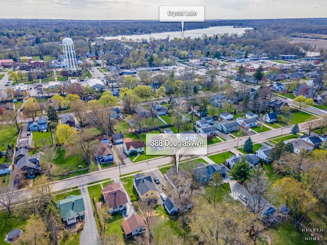 aerial view featuring a residential view