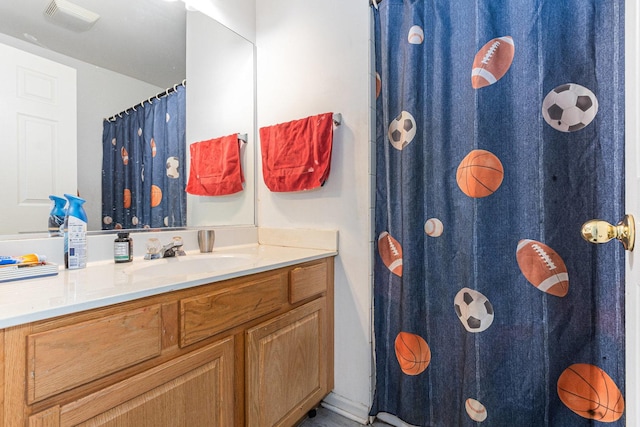 88 Keeneland Ct, Grayslake, IL 60030 - bathroom featuring vanity and a shower with shower curtain