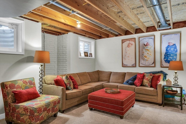 3410 Waterville Ct, Champaign, IL 61822 - view of carpeted living room