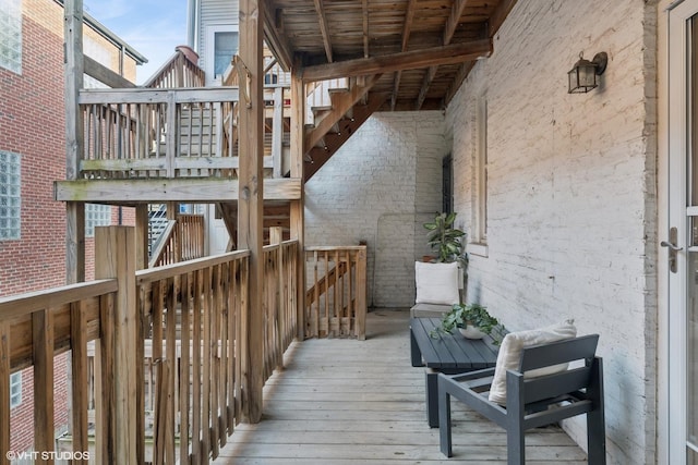 1019 N Washtenaw Ave Unit 2, Chicago, IL 60622 - wooden deck featuring stairs