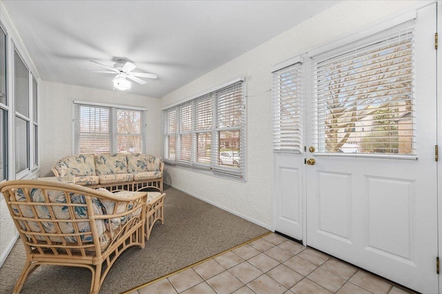 view of sunroom