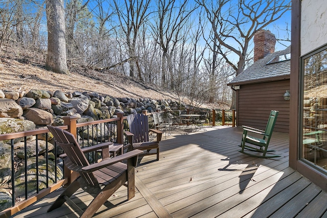 4001 Wyndwood Dr, Crystal Lake, IL 60014 - wooden terrace with outdoor dining space