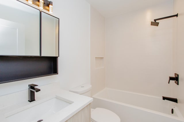 3621 N Richmond St, Chicago, IL 60618 - bathroom featuring bathing tub / shower combination, vanity, and toilet