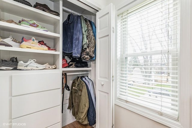 view of closet