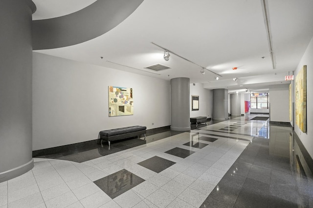community lobby featuring visible vents