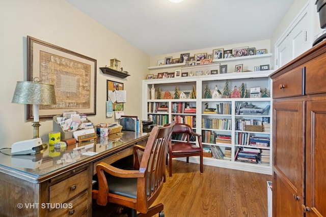 office featuring wood finished floors