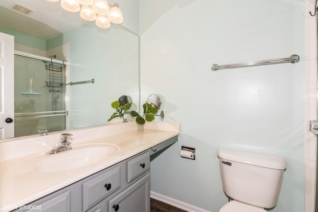 305 Fairmont Ct Unit 305, Saint Charles, IL 60175 - bathroom with vanity and a shower with door
