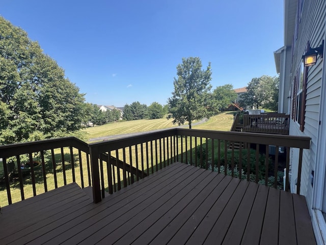 305 Fairmont Ct Unit 305, Saint Charles, IL 60175 - wooden deck with a yard