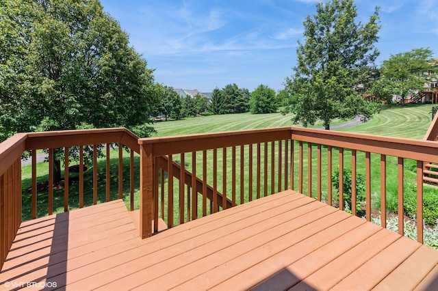 305 Fairmont Ct Unit 305, Saint Charles, IL 60175 - deck featuring a lawn