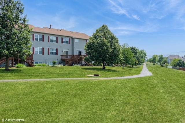 305 Fairmont Ct Unit 305, Saint Charles, IL 60175 - surrounding community featuring stairs, a yard, and a deck