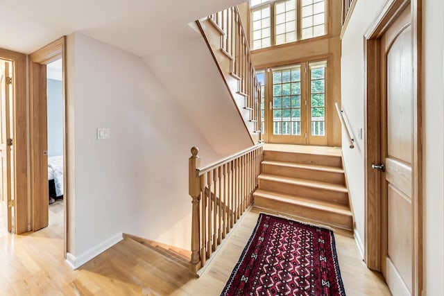 2609 Eisenhower Dr, Des Plaines, IL 60018 - stairs with wood finished floors