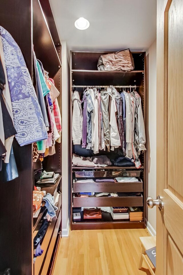 2609 Eisenhower Dr, Des Plaines, IL 60018 - walk in closet with wood finished floors