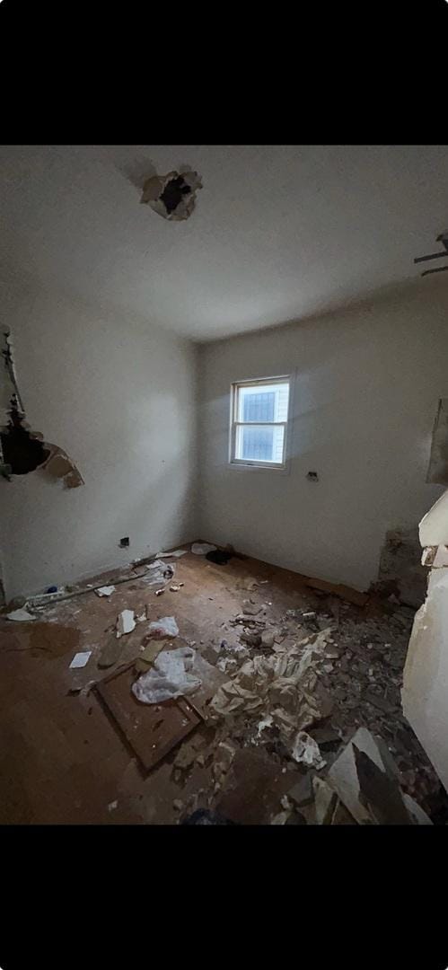 view of spare room