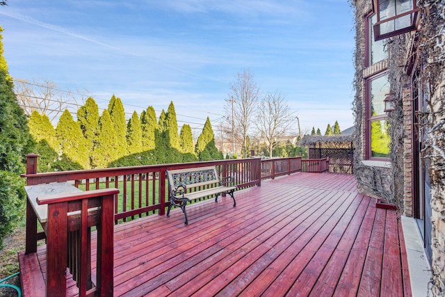 8209 N Oleander Ave, Niles, IL 60714 - view of wooden terrace