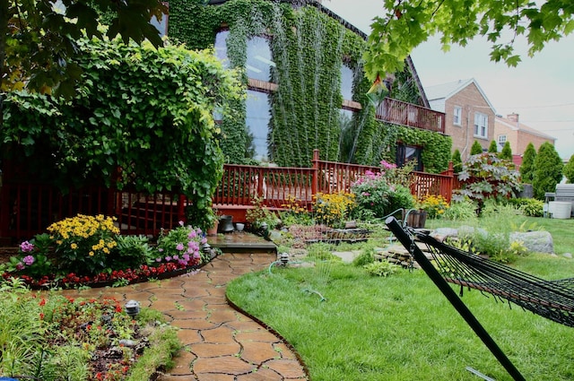 8209 N Oleander Ave, Niles, IL 60714 - view of yard featuring a deck