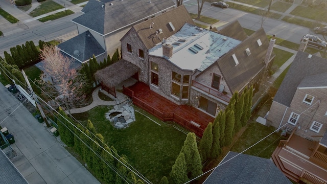 8209 N Oleander Ave, Niles, IL 60714 - drone / aerial view