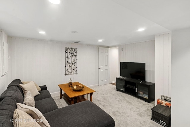 137 S Hickory St, Palatine, IL 60067 - carpeted living area with recessed lighting
