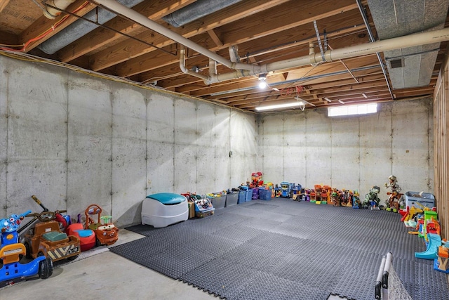 view of basement