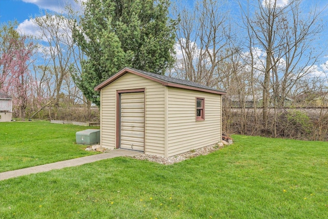view of shed