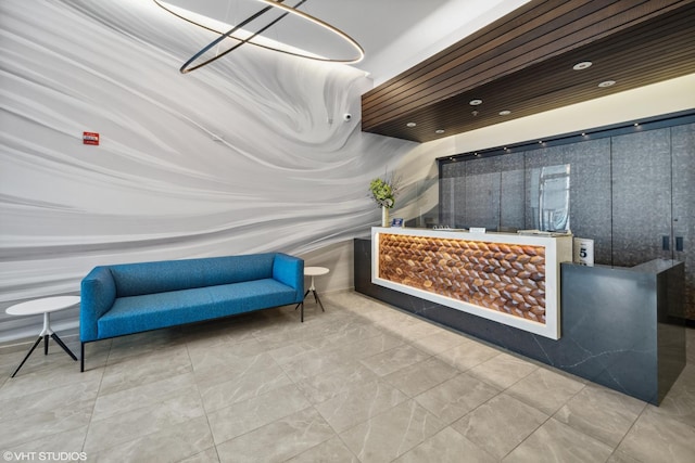 view of reception area