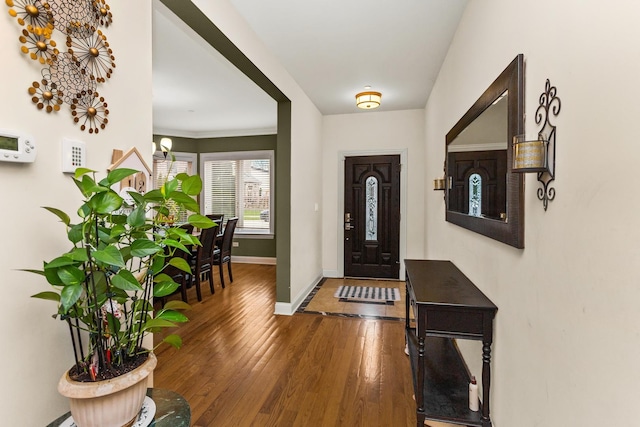5305 Farwell Ave, Skokie, IL 60077 - foyer featuring baseboards and hardwood / wood-style flooring
