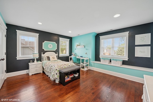 1605 N Chicago Ave, Arlington Heights, IL 60004 - bedroom with wood finished floors and recessed lighting