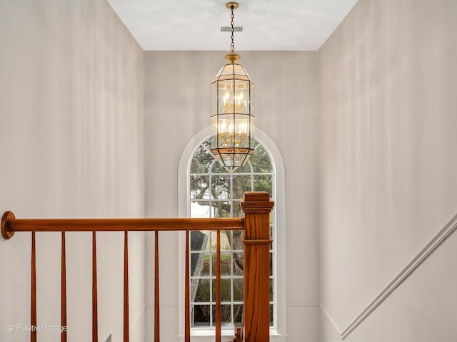 8 Longwood Dr, Burr Ridge, IL 60527 - interior details featuring an inviting chandelier and visible vents