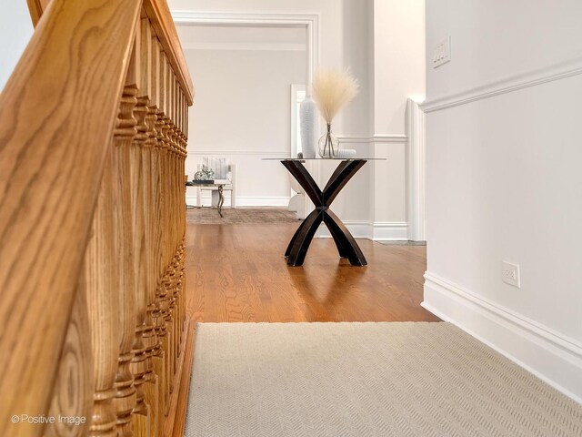 8 Longwood Dr, Burr Ridge, IL 60527 - corridor featuring wood finished floors