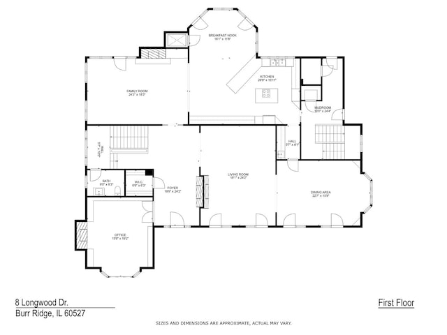 8 Longwood Dr, Burr Ridge, IL 60527 - plan