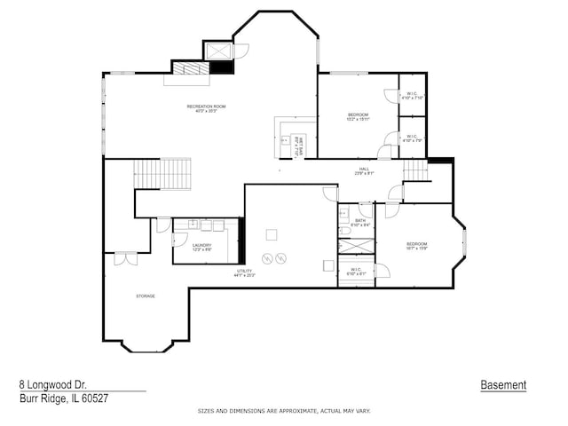 8 Longwood Dr, Burr Ridge, IL 60527 - plan
