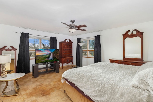 5770 N Forest Glen Ave, Chicago, IL 60646 - bedroom featuring multiple windows and a ceiling fan