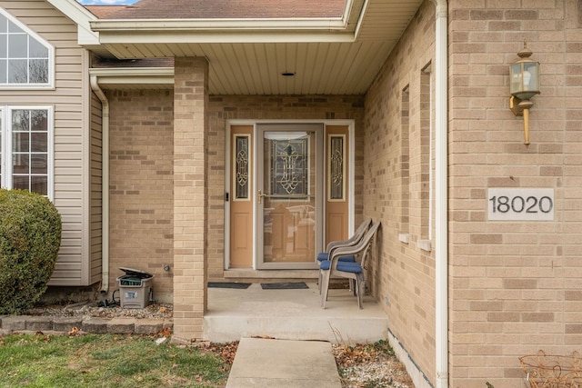 18020 Charlotte Dr, Lansing, IL 60438 - entrance to property featuring roof with shingles and brick siding