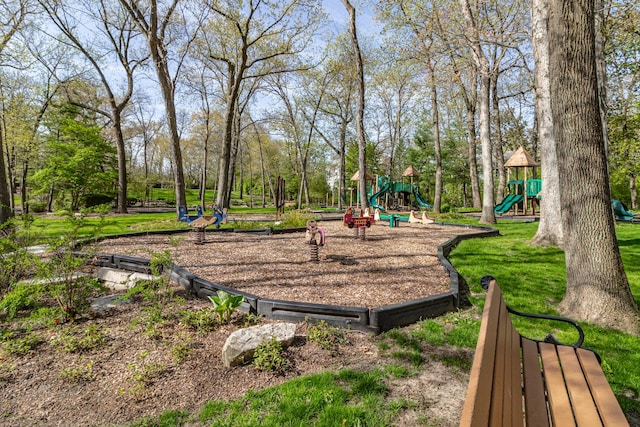 4726 Westbury Dr, Long Grove, IL 60047 - communal playground with view of wooded area