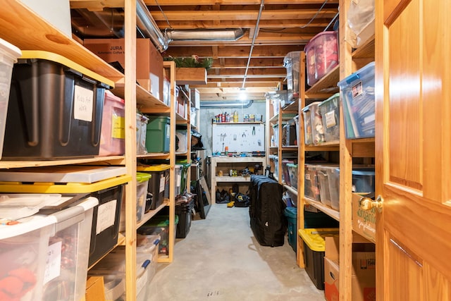 view of storage