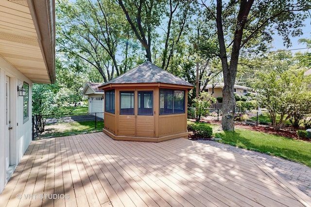 1144 Jane Ave, Naperville, IL 60540 - view of wooden terrace