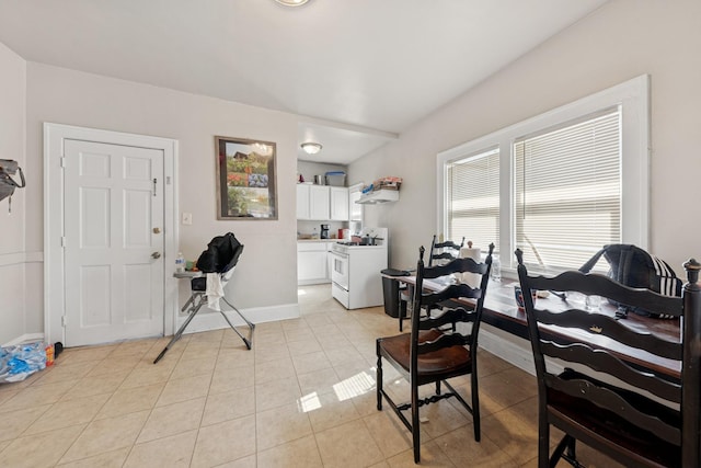 123 Philippa Ave, Waukegan, IL 60085 - dining space featuring baseboards and light tile patterned floors