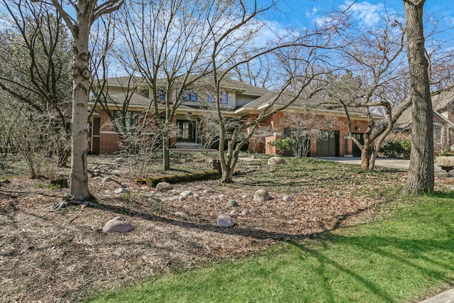 8673 Timber Ridge Dr, Burr Ridge, IL 60527 - view of front of property with brick siding