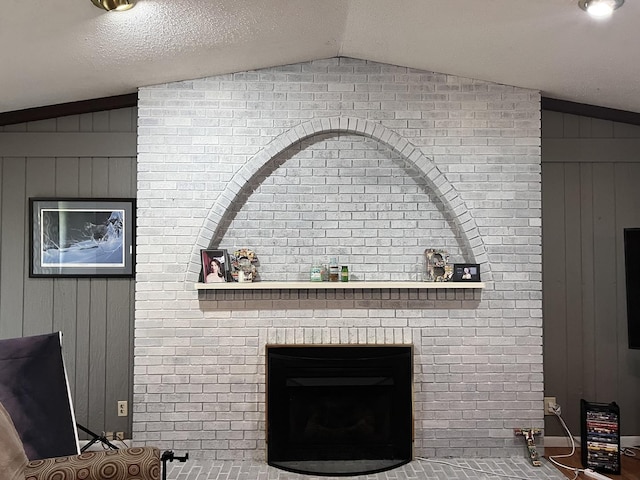 room details with a fireplace