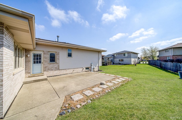 9147 Boardwalk Ter, Orland Hills, IL 60487 - view of yard featuring a patio area and fence