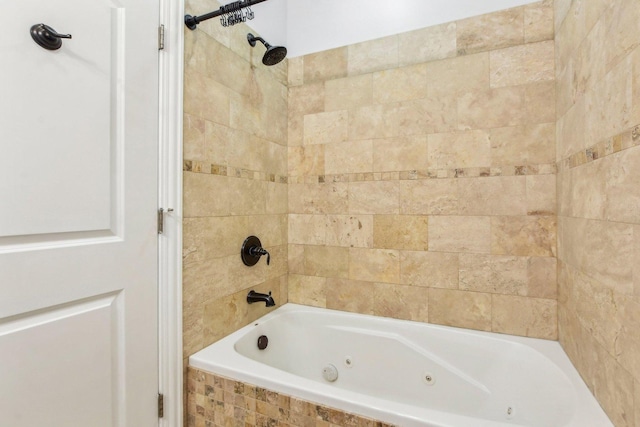 bathroom featuring a combined bath / shower with jetted tub