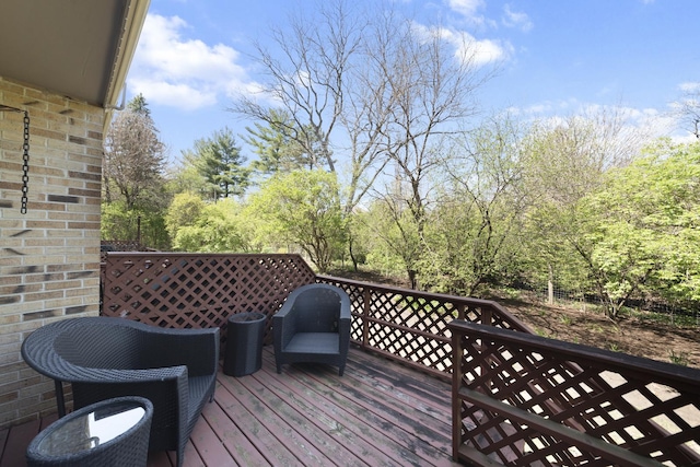 22W128 Butterfield Rd, Glen Ellyn, IL 60137 - view of wooden deck